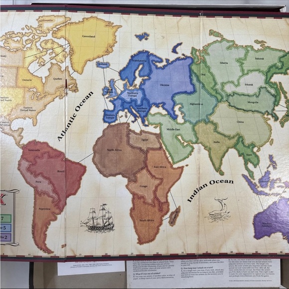 Vintage RISK Board Game by Parker Brothers - The World Conquest Game -1993 - Picture 9 of 9